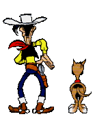 Gif animé Lucky Luke Rantanplan